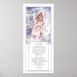 Poster Ange gardien et poésie