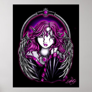 Poster Ange gardien magenta