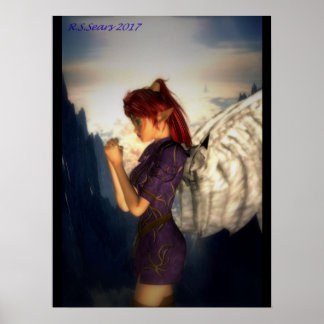 Poster ange priant