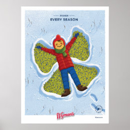 Poster Angel de neige 18x24