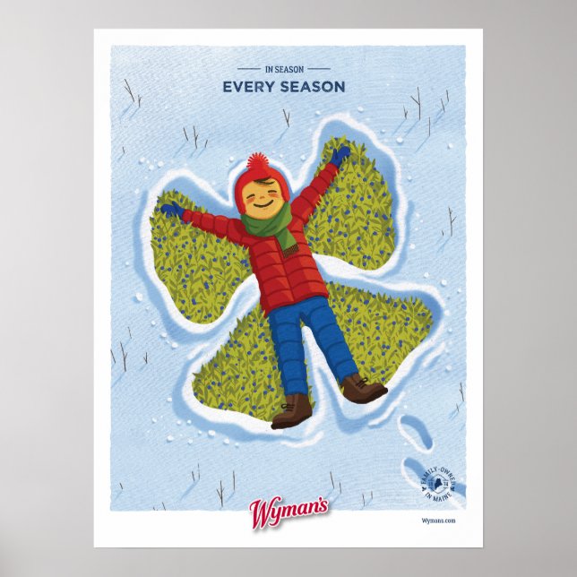 Poster Angel de neige 18x24 (Devant)