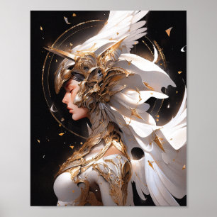 Poster Angel En Blanc Armor Imaginaire Art