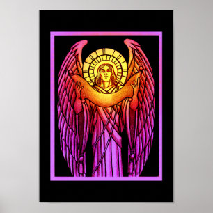 Poster Angel en verre tendu
