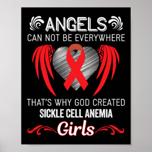 Poster Angel Girl - Sickle Cell Anemia Sensibilisation à 