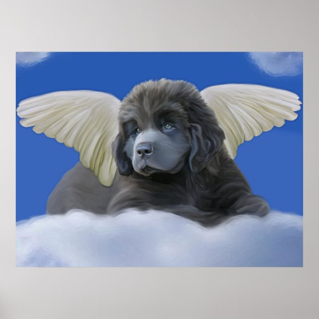 Poster Angel gris (Devant)