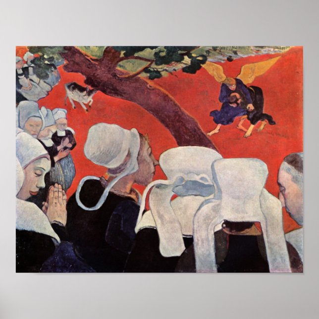 Poster Angel Lutte avec Jacob, Paul Gauguin (Devant)
