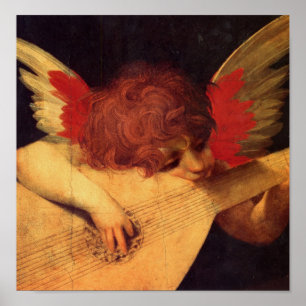 Poster Angel Musicien, Rosso Fiorentino Christian