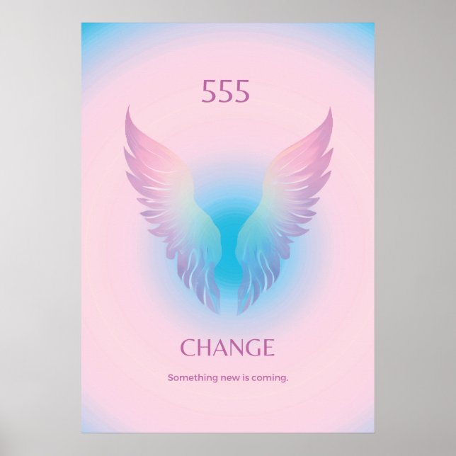 Poster Angel Numéro Aura 555 Modifier (Devant)