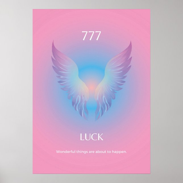 Poster Angel Numéro Aura 777 Chuck (Devant)