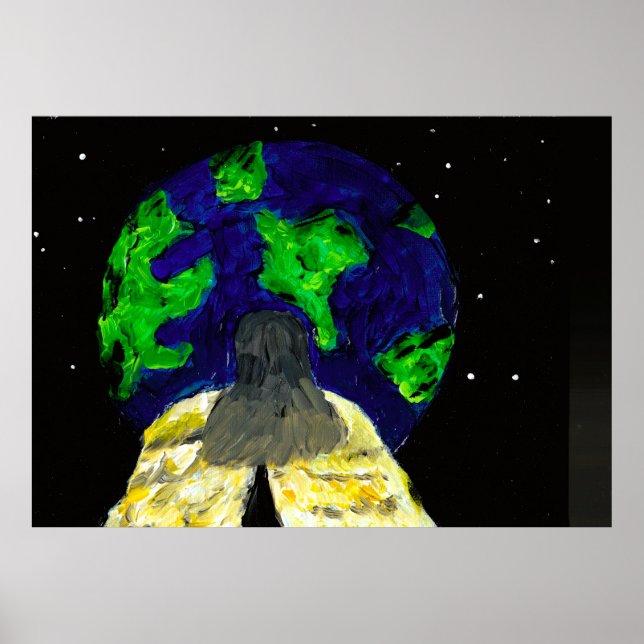 Poster Angel watching over me  (Semi-Gloss) print (Devant)