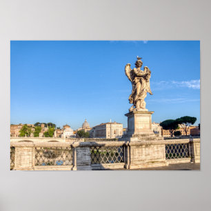 Poster Angel with Crown of Thorns - Sant'Angelo, Rome