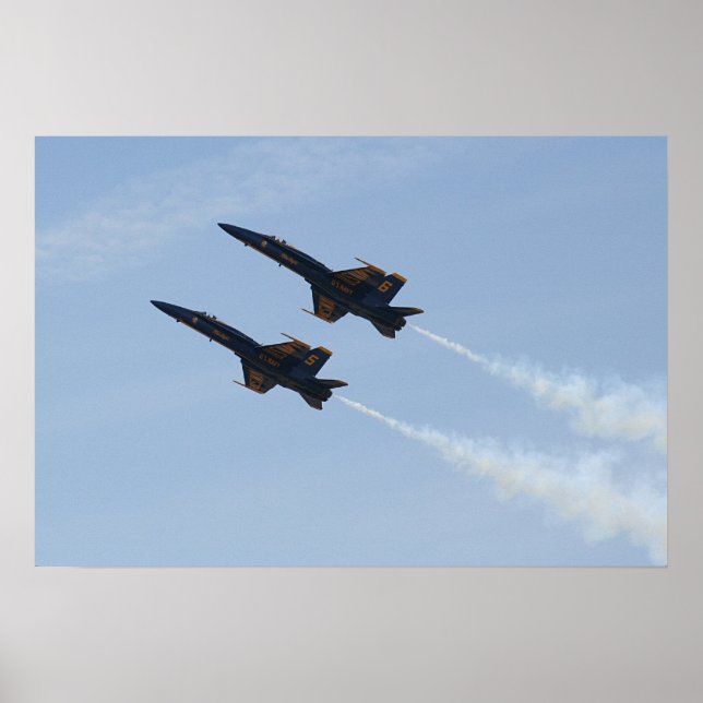 Poster Angels bleus FA-18 (Devant)