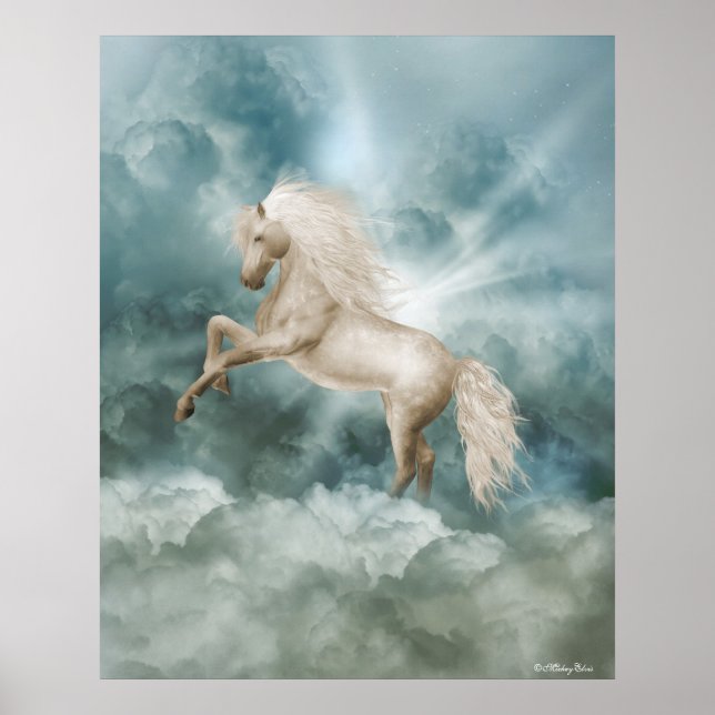 Poster Angels Fae Unicornes Imprimer (Devant)