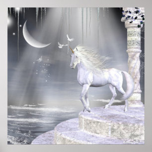 Poster Angels Fae Unicornes Imprimer