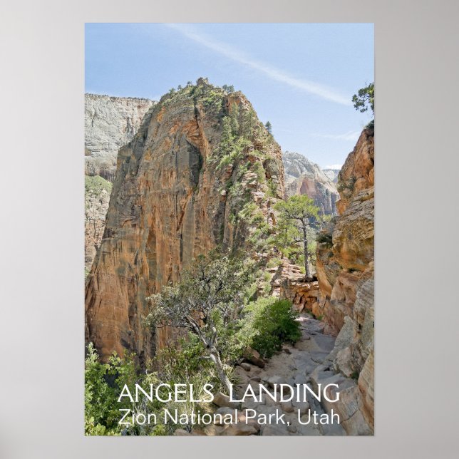 Poster Angels Landing, Zion NP (Devant)