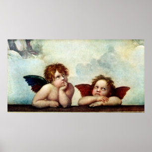 Poster Angels of the Sistene Madonna