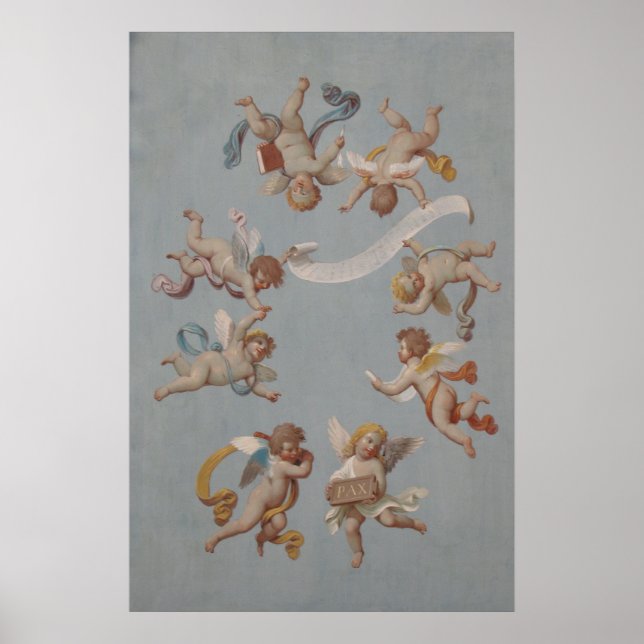Poster Anges de Cherub de la Renaissance (Devant)