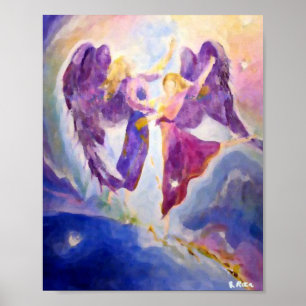 Poster Anges des cieux Huiles