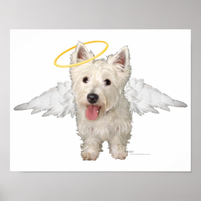 Poster Anges gardiens Westie (Devant)
