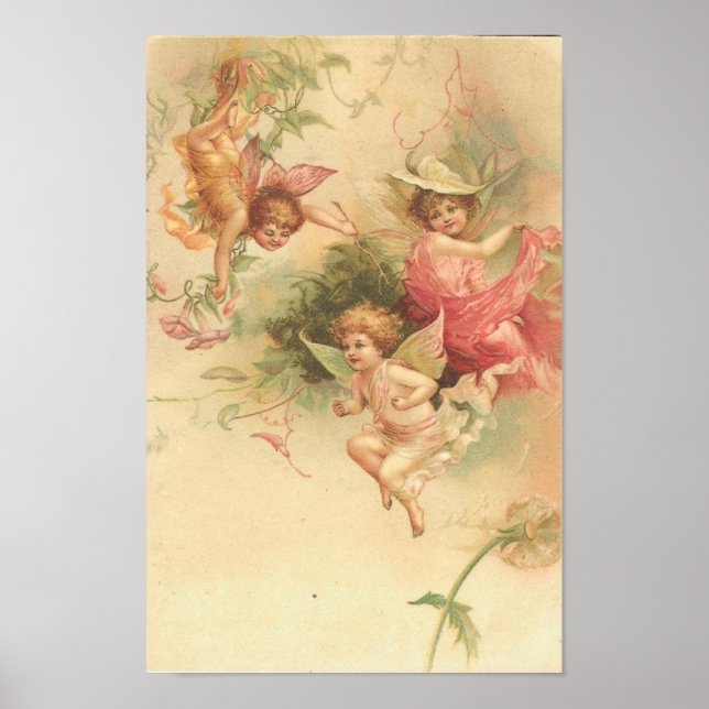 Poster Anges Vintages d'affiches (Devant)