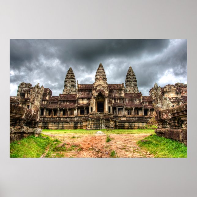 Poster Angkor Wat Cambodge (Devant)