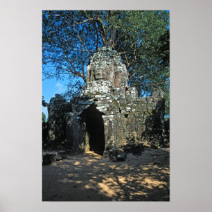 Poster Angkor wat, temple Ta som - Cambodge, Asie