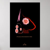 Anglais Bull Terrier Bliss avec rose Pet Art