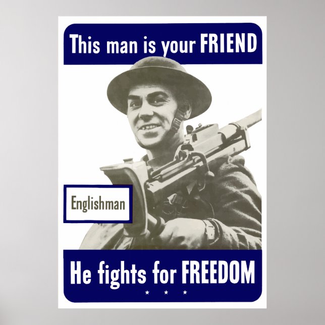 Poster Anglais — Cet Homme Est Ton Ami (Devant)