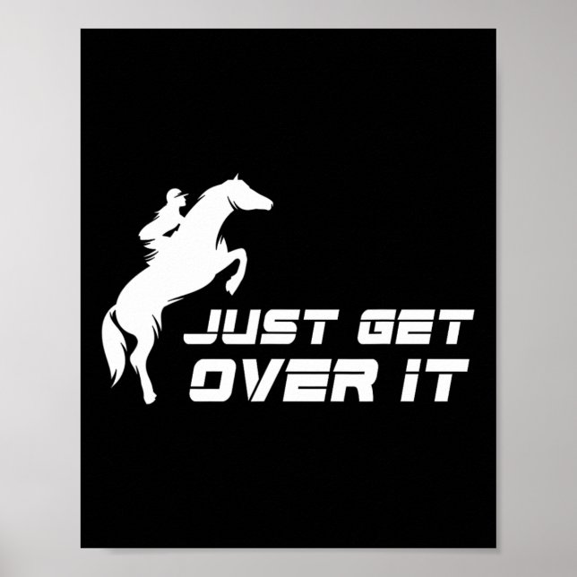 Poster Anglais Riding Chasseur Jumper Girl Horseback équi (Devant)