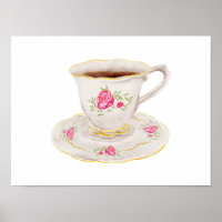 Anglais Tasse de thé rose