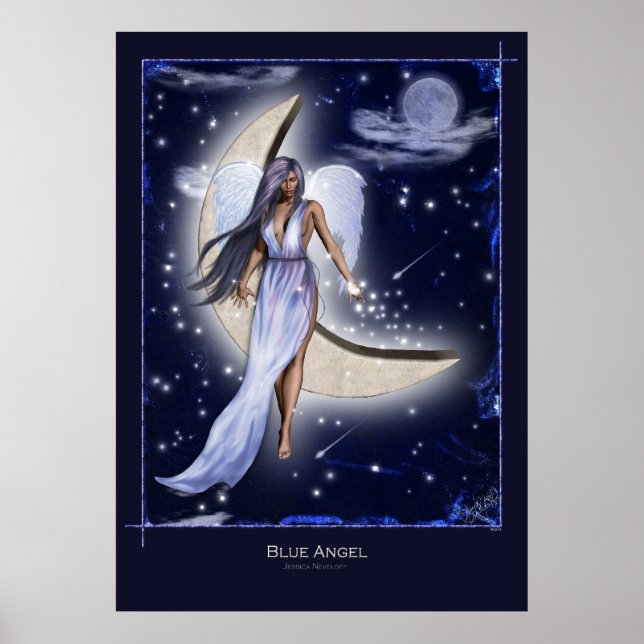 Poster Angle bleu (Devant)