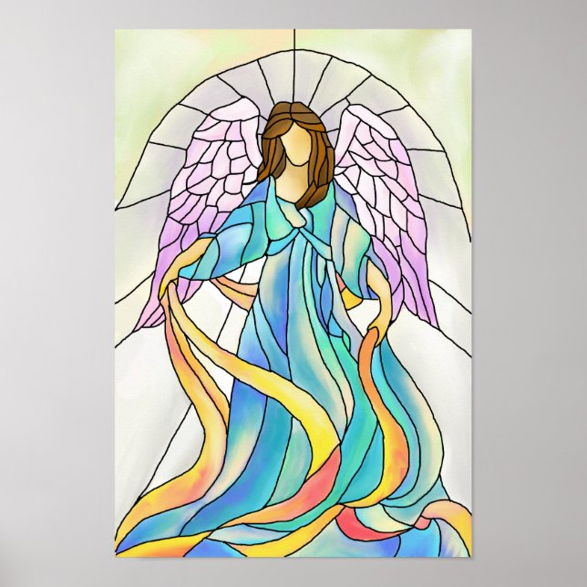 Poster Angle en verre tendu (Devant)