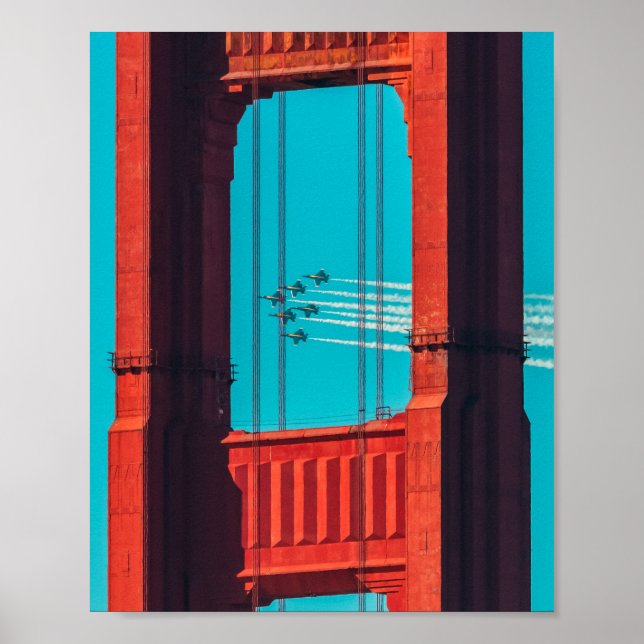 Poster Angles bleus (Devant)