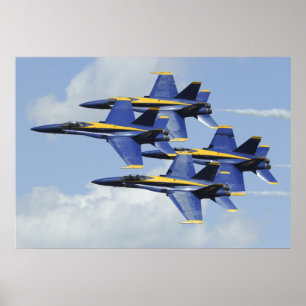 Poster Angles bleus