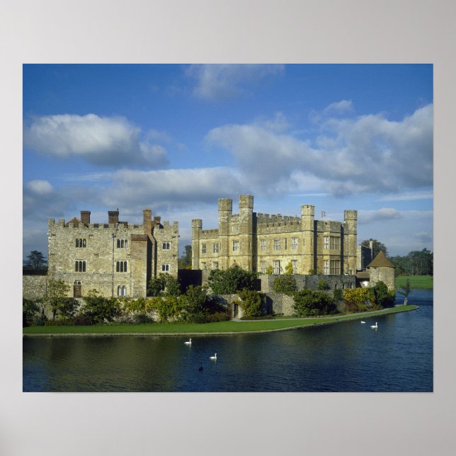 Poster Angleterre, Kent, Château de Leeds (Devant)