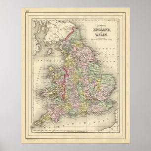 Poster Angleterre, Pays de Galles 3