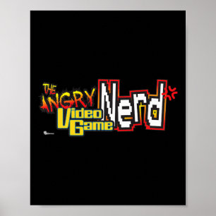 Poster Angry Video Game Nerd Logo Premium