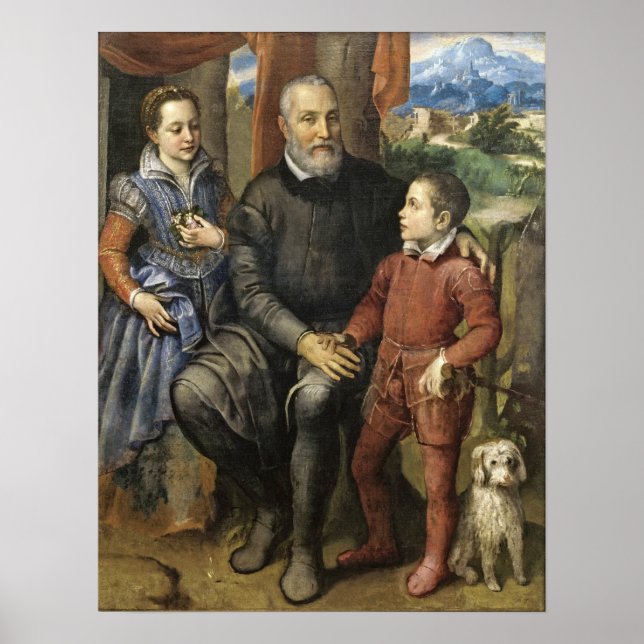 Poster Anguissola - Père de l'artiste Amilcare Anguissola (Devant)