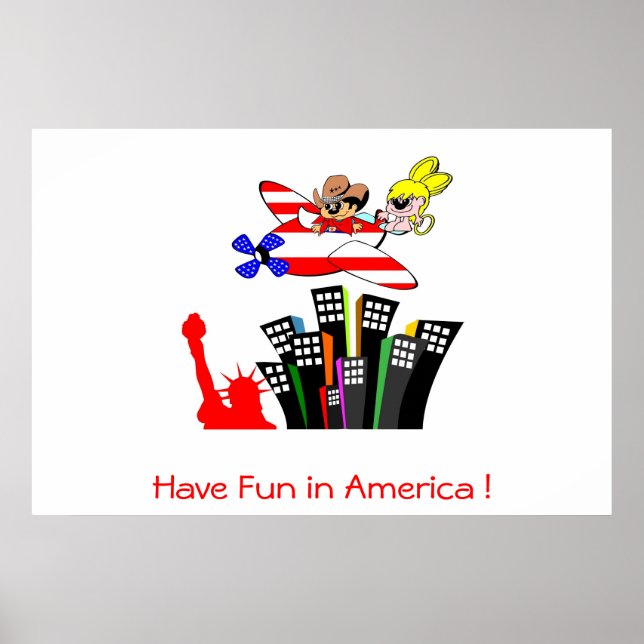 Poster Angy und Roy erobern Amerika (Devant)