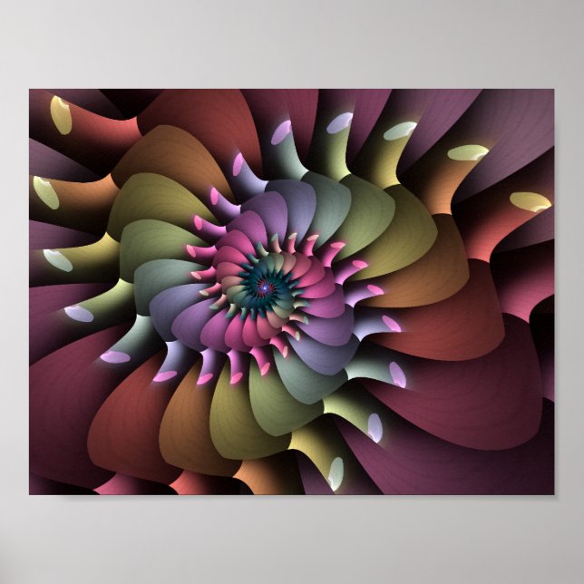 Poster Anima Aura coloré Psychédélique (Devant)