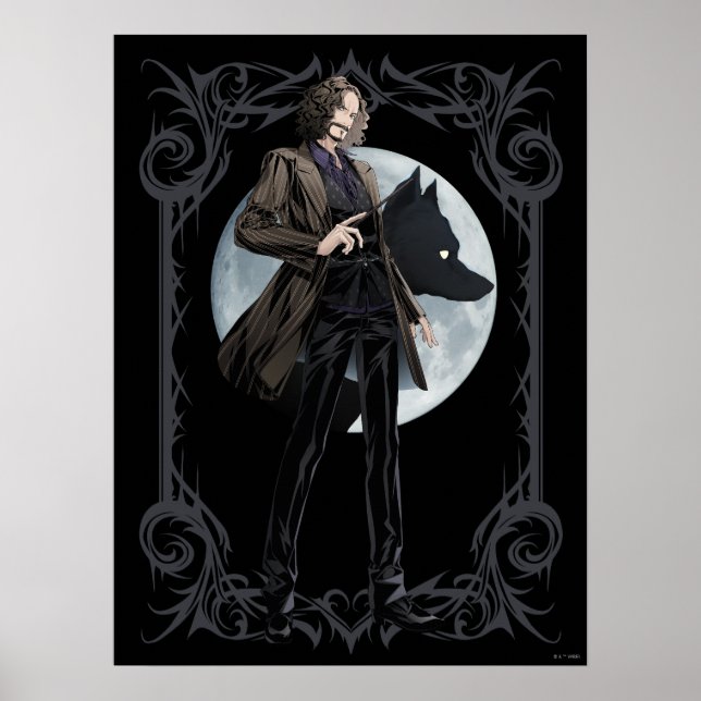 Poster Animagus noir Anime Sirius (Devant)