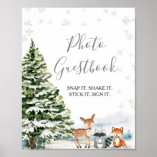Poster Animal à feuillage persistant Winter Onederland Ph