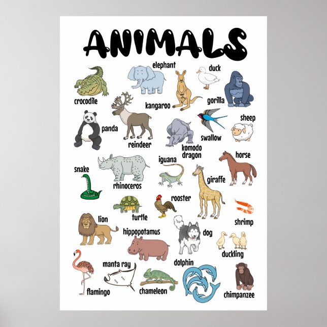 Poster animal Mur Art (Devant)