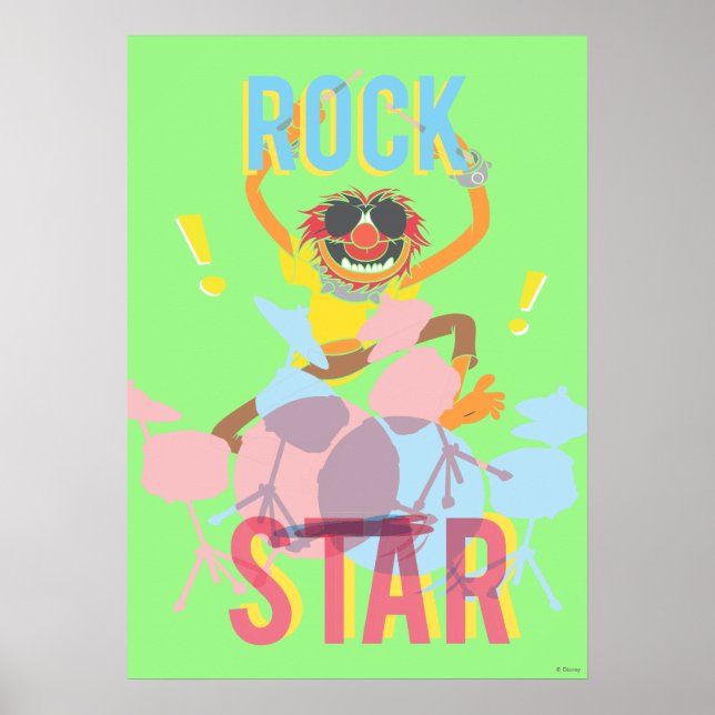 Poster Animal - Rock Star (Devant)
