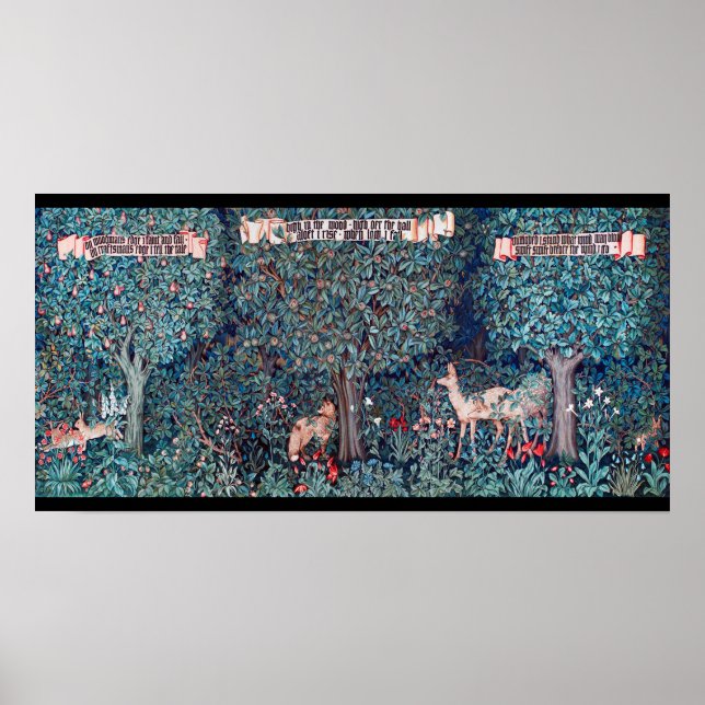 Poster Animals dans The Forest, William Morris (Devant)