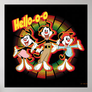Poster Animaniacs Hello-o Retro Equalizer Graphic