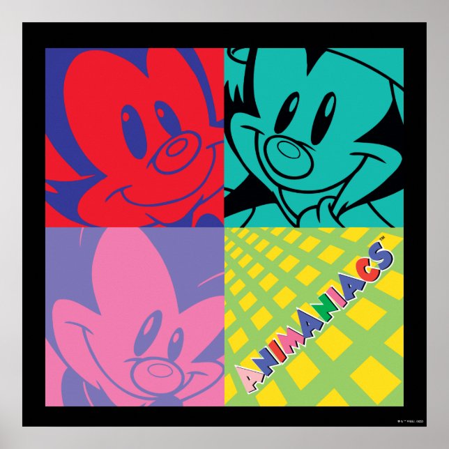 Poster Animaniacs | Warner Siblings Pop Art Graphic (Devant)