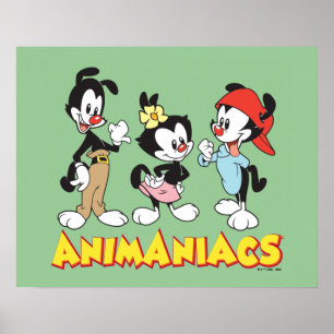 Poster Animaniacs Yakko, Dot et Wakko debout