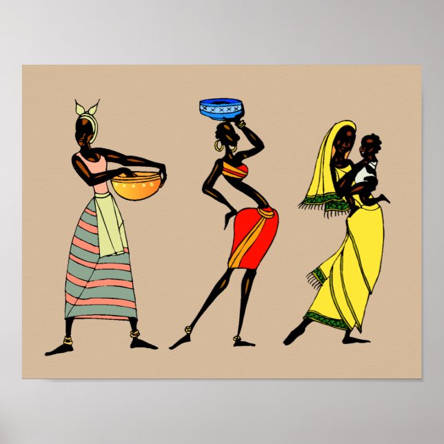 Poster Animation féminine au Kenya (Devant)