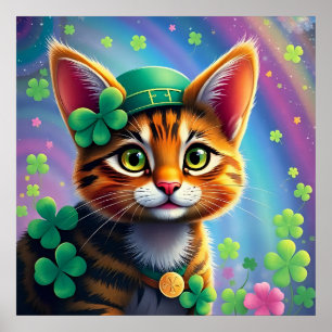 Poster Animaux chanceux déguisés - Saint Patrick’s Day Fu